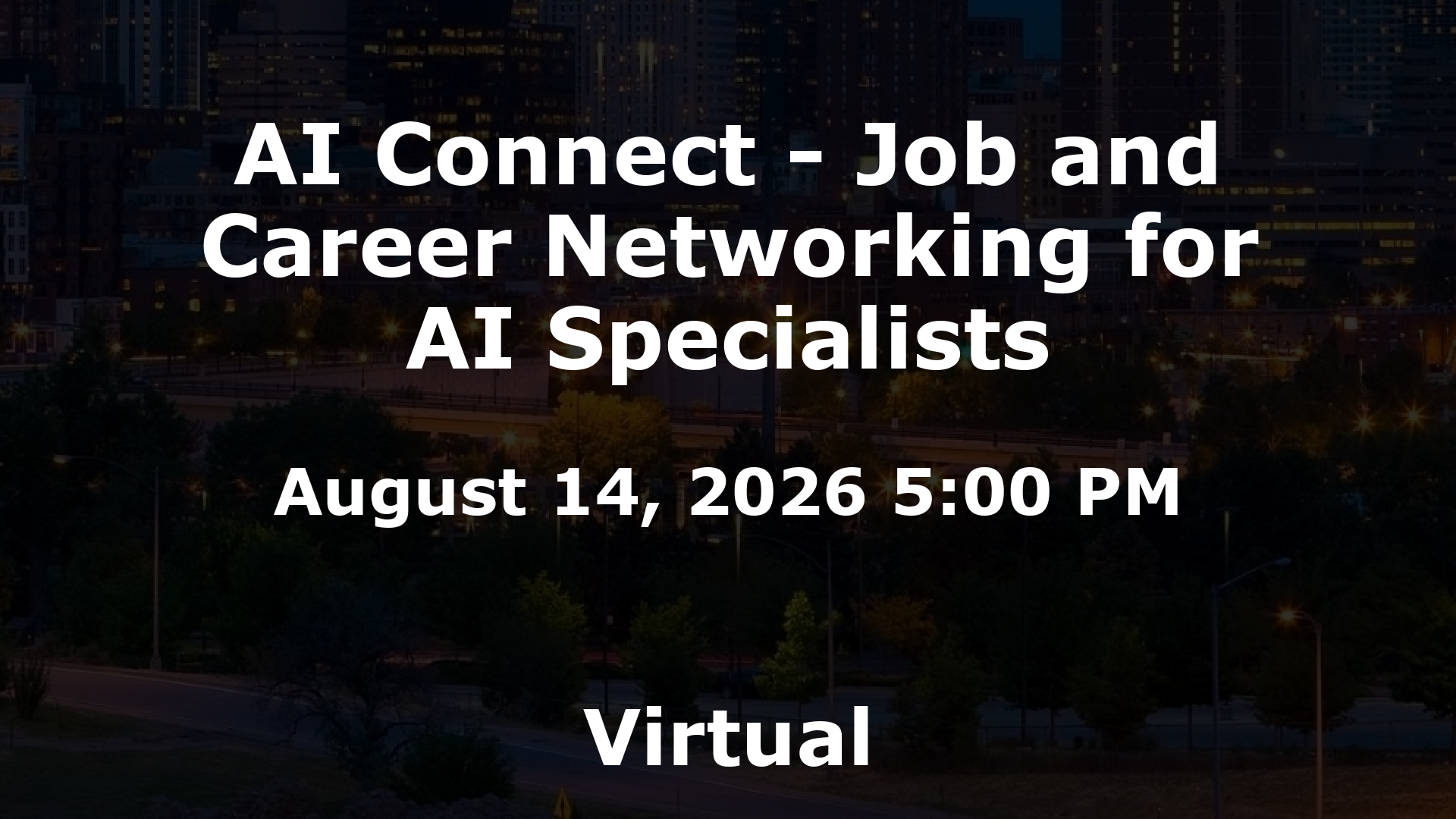 AI Connect - Job and Career Networking for AI Specialists event image